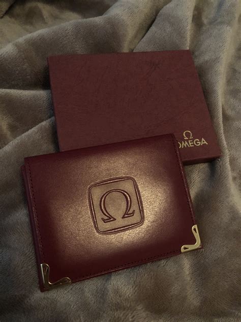 omega leather wallet.